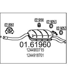 Koncový tlmič výfuku MTS 01.61960