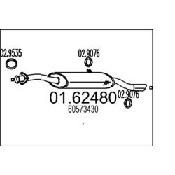 Koncový tlmič výfuku MTS 01.62480