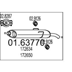 Koncový tlmič výfuku MTS 01.63770