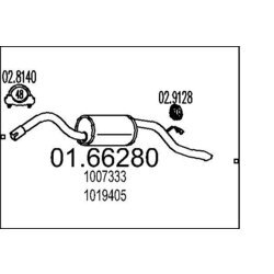 Koncový tlmič výfuku MTS 01.66280
