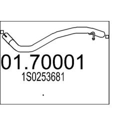 Výfukové potrubie MTS 01.70001