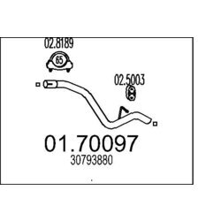 Výfukové potrubie MTS 01.70097