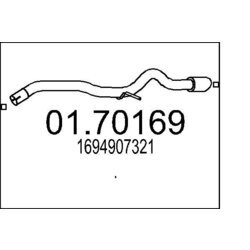 Výfukové potrubie MTS 01.70169
