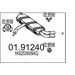 Koncový tlmič výfuku MTS 01.91240