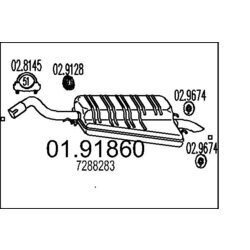 Koncový tlmič výfuku MTS 01.91860