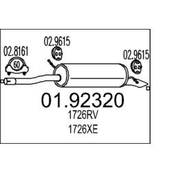 Koncový tlmič výfuku MTS 01.92320
