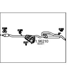Koncový tlmič výfuku MTS 01.96210