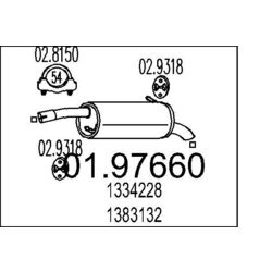 Koncový tlmič výfuku MTS 01.97660