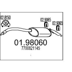Koncový tlmič výfuku MTS 01.98060