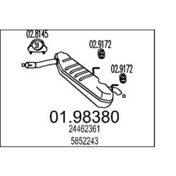 Koncový tlmič výfuku MTS 01.98380