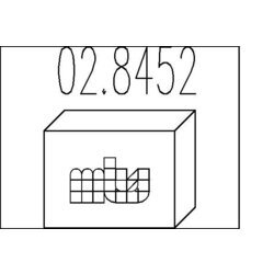 Tlmič výfuku - montážna sada MTS 02.8452