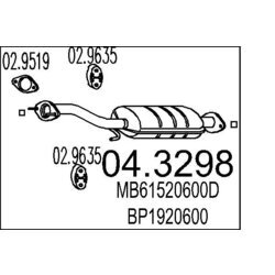 Katalyzátor MTS 04.3298