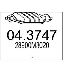 Katalyzátor MTS 04.3747