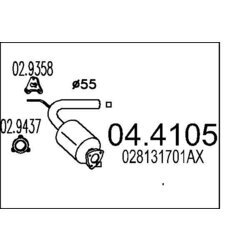 Katalyzátor MTS 04.4105