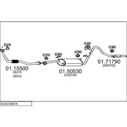 Výfukový systém MTS NISS33697A004314