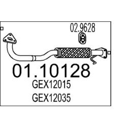 Výfukové potrubie MTS 01.10128