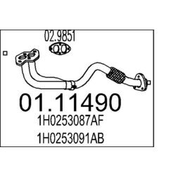 Výfukové potrubie MTS 01.11490