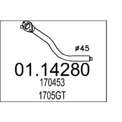 Výfukové potrubie MTS 01.14280
