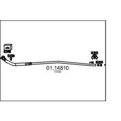 Výfukové potrubie MTS 01.14810