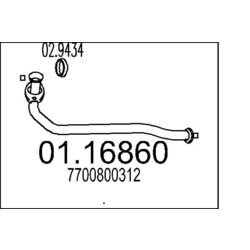 Výfukové potrubie MTS 01.16860