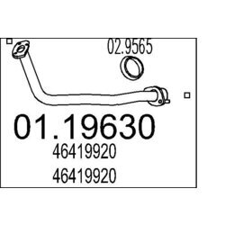 Výfukové potrubie MTS 01.19630