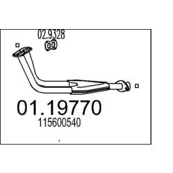 Výfukové potrubie MTS 01.19770