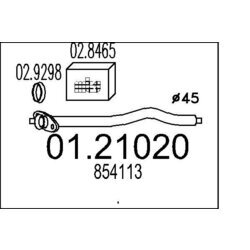Výfukové potrubie MTS 01.21020