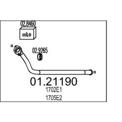 Výfukové potrubie MTS 01.21190