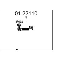 Výfukové potrubie MTS 01.22110