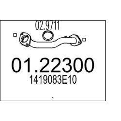 Výfukové potrubie MTS 01.22300