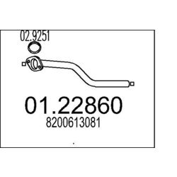 Výfukové potrubie MTS 01.22860