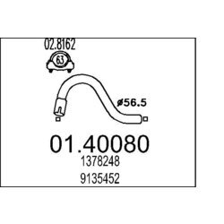 Výfukové potrubie MTS 01.40080