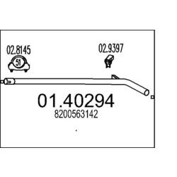 Výfukové potrubie MTS 01.40294