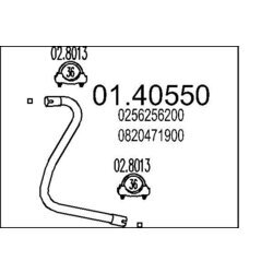 Výfukové potrubie MTS 01.40550