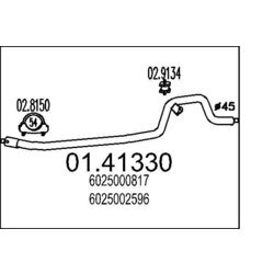 Výfukové potrubie MTS 01.41330