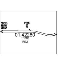 Výfukové potrubie MTS 01.42280