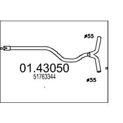 Výfukové potrubie MTS 01.43050