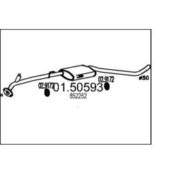 Stredný tlmič výfuku MTS 01.50593