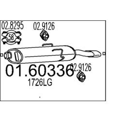 Koncový tlmič výfuku MTS 01.60336