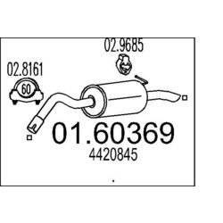 Koncový tlmič výfuku MTS 01.60369