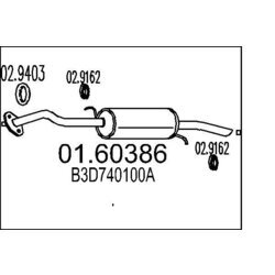 Koncový tlmič výfuku MTS 01.60386