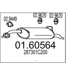 Koncový tlmič výfuku MTS 01.60564