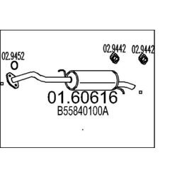 Koncový tlmič výfuku MTS 01.60616