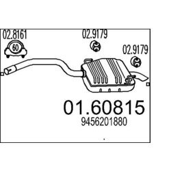 Koncový tlmič výfuku MTS 01.60815