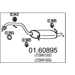 Koncový tlmič výfuku MTS 01.60895