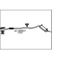 Koncový tlmič výfuku MTS 01.60977