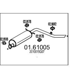Koncový tlmič výfuku MTS 01.61005