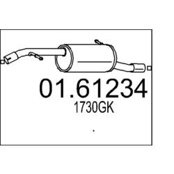 Koncový tlmič výfuku MTS 01.61234