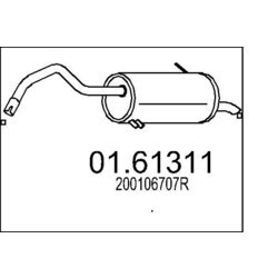 Koncový tlmič výfuku MTS 01.61311