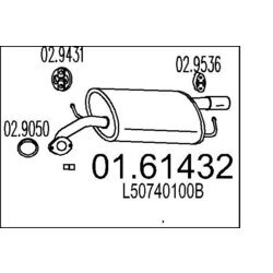 Koncový tlmič výfuku MTS 01.61432